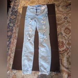 Light Blue Distressed H&M Sz 2 Women's Jeans